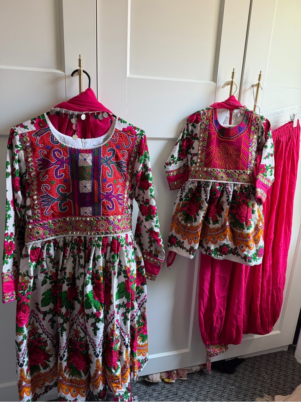 Mommy and Daughter Matching Afghan Clothes